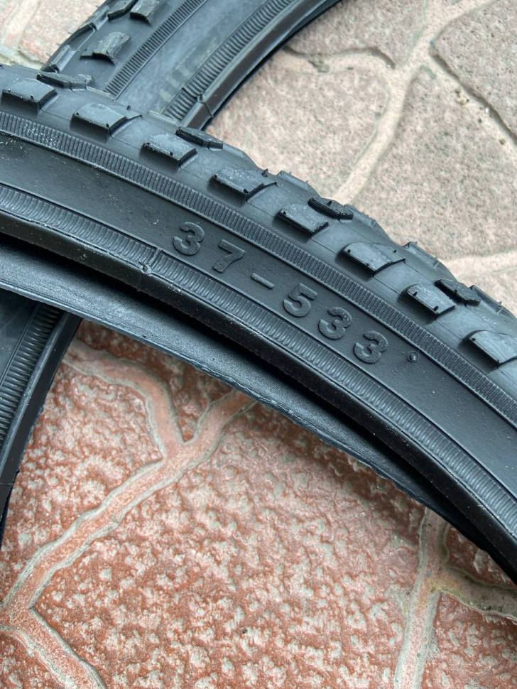 Покрышка для инвалидной коляски 24"х1 3/8 (37-540) черная, комплект 2 шт