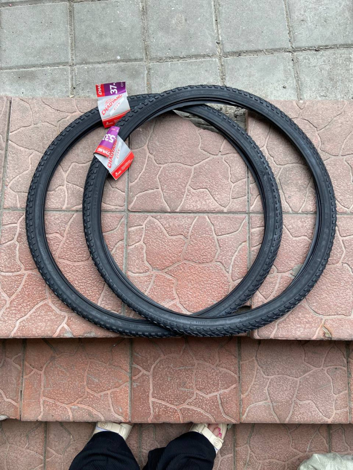 Покрышка для инвалидной коляски 24"х1 3/8 (37-540) черная, комплект 2 шт